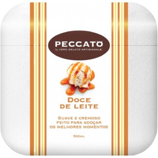Peccato Gelado de Doce de Leite embalagem 500 ml