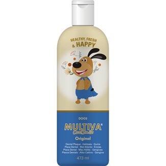 MULTIVA Cool Smile solución para la higiene bucal de perros envase 473 ml