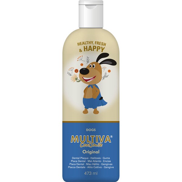 Cool Smile solución para la higiene bucal de perros envase 473 ml