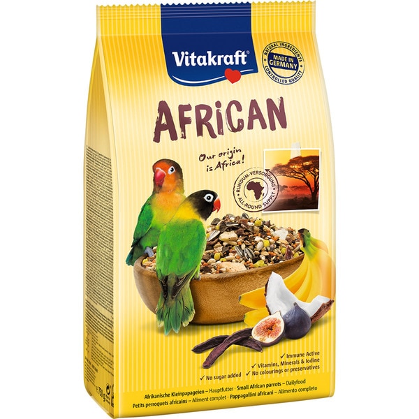 African alimento para agapornis africanos paquete 750 g