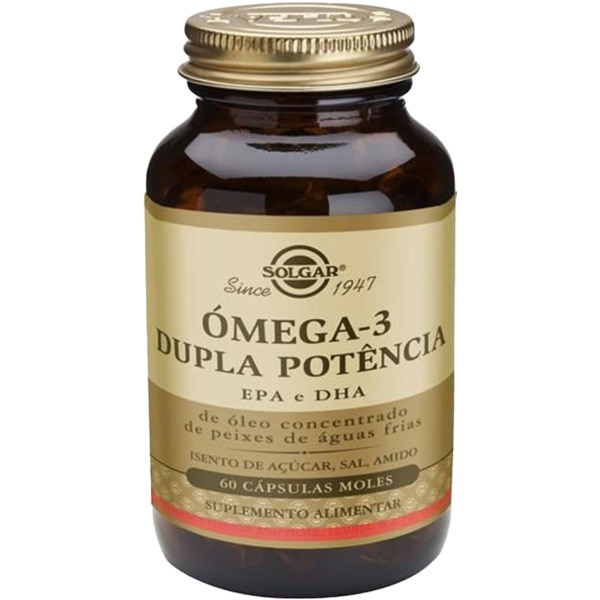 Ómega-3 Dupla Potência frasco 60 cápsulas