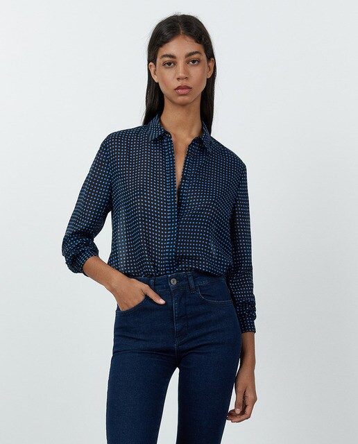 zwart basic shirt dames
