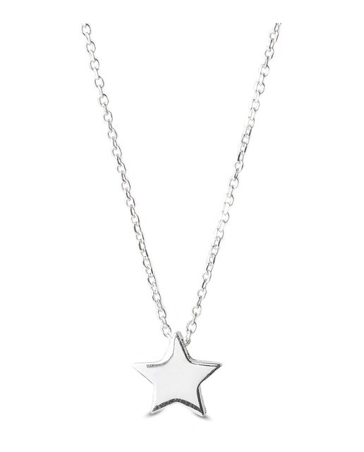 Collar Star De Plata De Ley 925 con baño