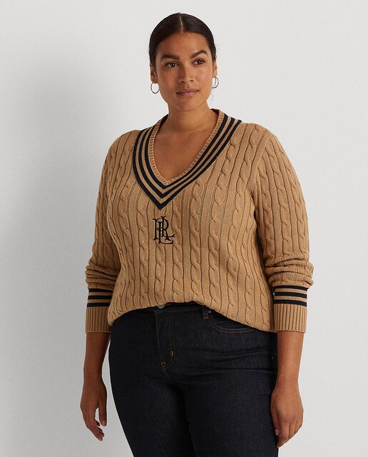 plus size cable sweater