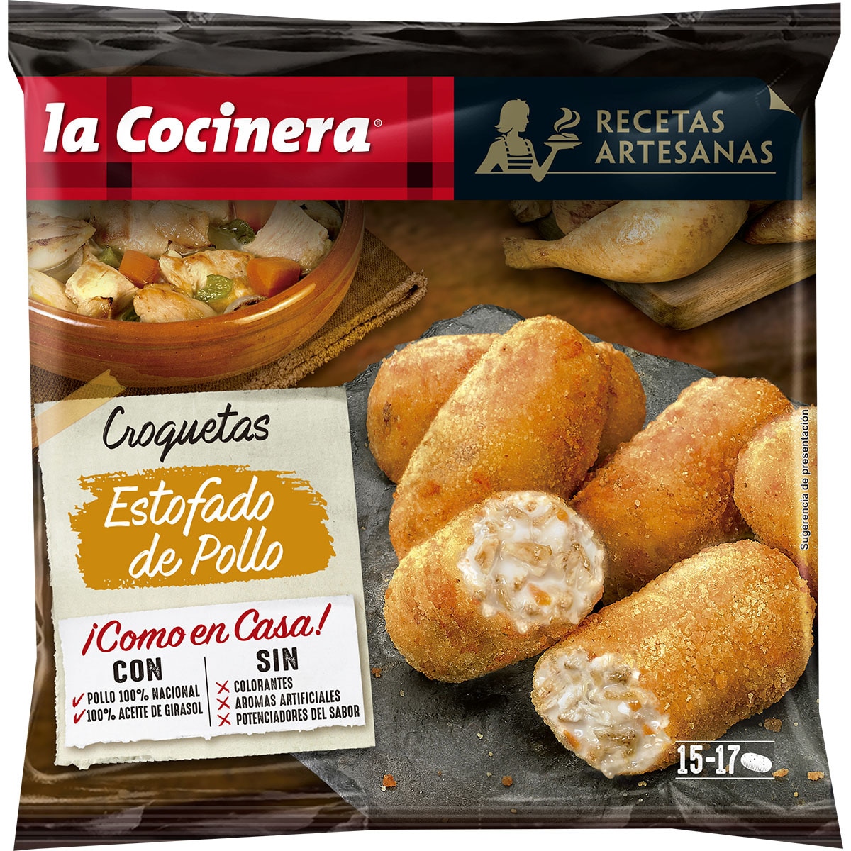 Comprar Croquetas de estofado de pollo bolsa 500 g · LA COCINERA