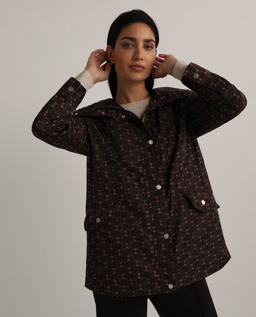 printed raincoat womens