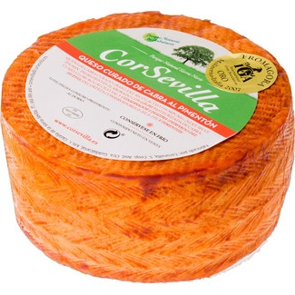 queso de cabra curado al pimentón elaborado con leche pasteurizada