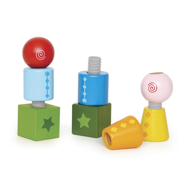 Juego de apilar y enroscar formas Hape