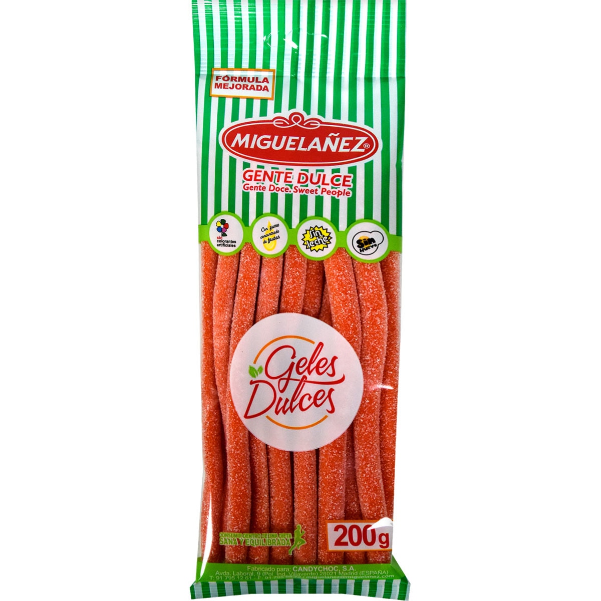 geles dulces rellenos