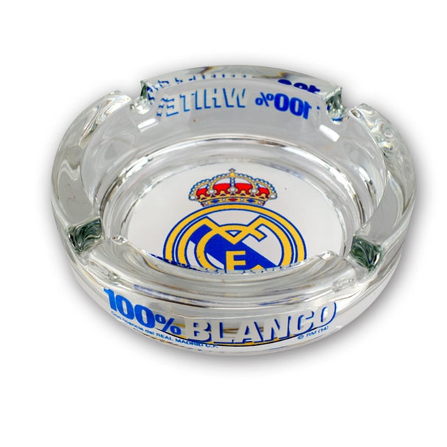 Cenicero Real Madrid C.F. Mediano 100% Blanco.
