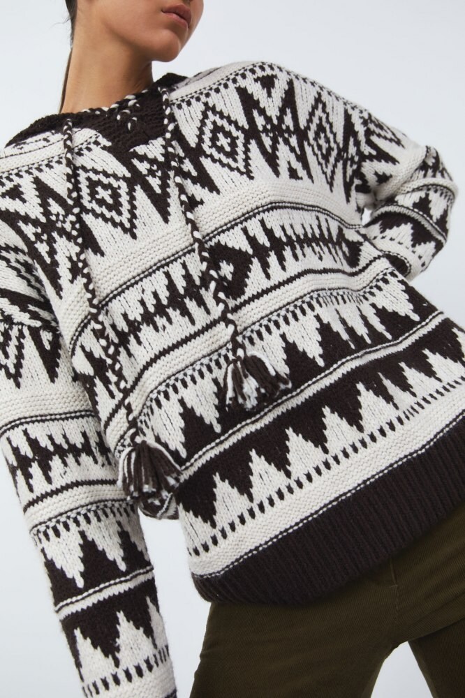 Jersey jacquard alpino - Mujer | Punto
