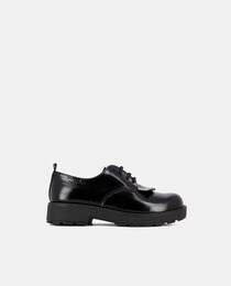 Paola girls' black leather lace-up shoes · Children's fashion · El Corte  Inglés