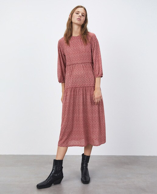 robe midi manche longue