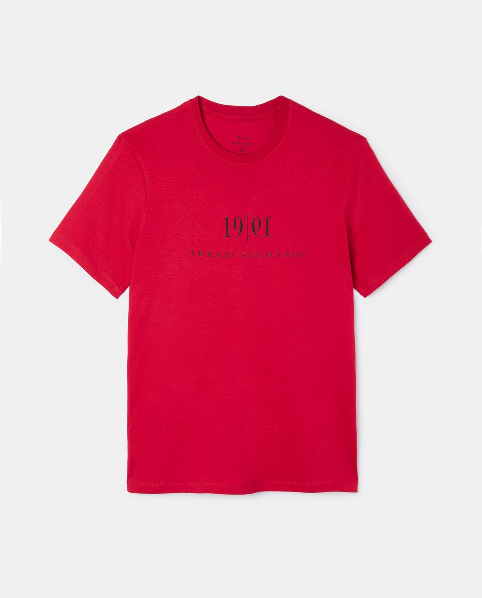 T-shirt vermelha com manga curta Vermelho-5
