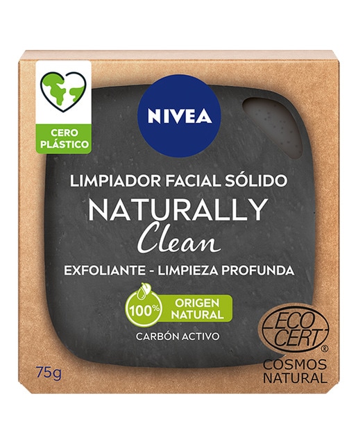 Exfoliante facial sólido limpieza profunda Naturally Clean Nivea
