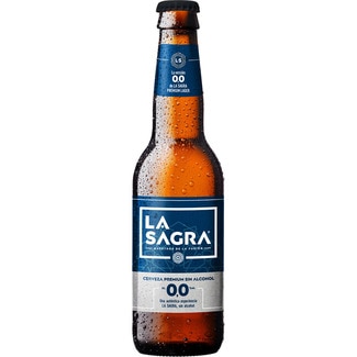 LA SAGRA Premium alcohol-free 0.0 craft lager bottle 33 cl