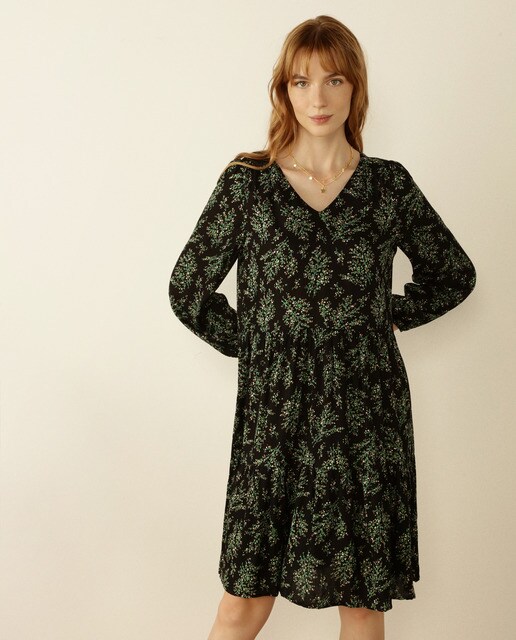 robe courte longue manche