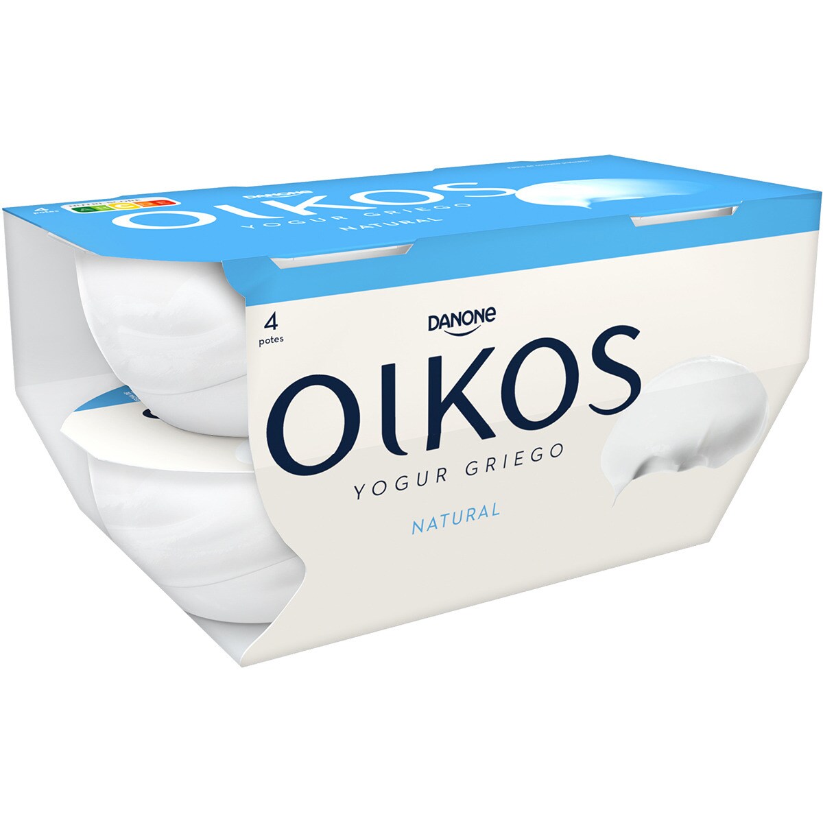 Yogur griego natural pack 4 unidades 110 g · DANONE OIKOS