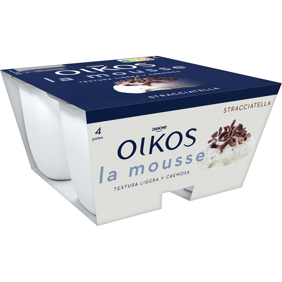 Buy Stracciatella mousse, glutenfree 4pack units 55 g · DANONE OIKOS