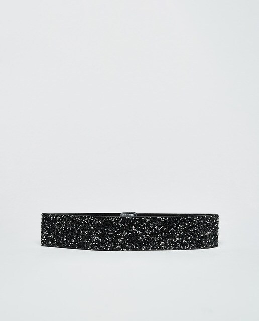 black rhinestone sash