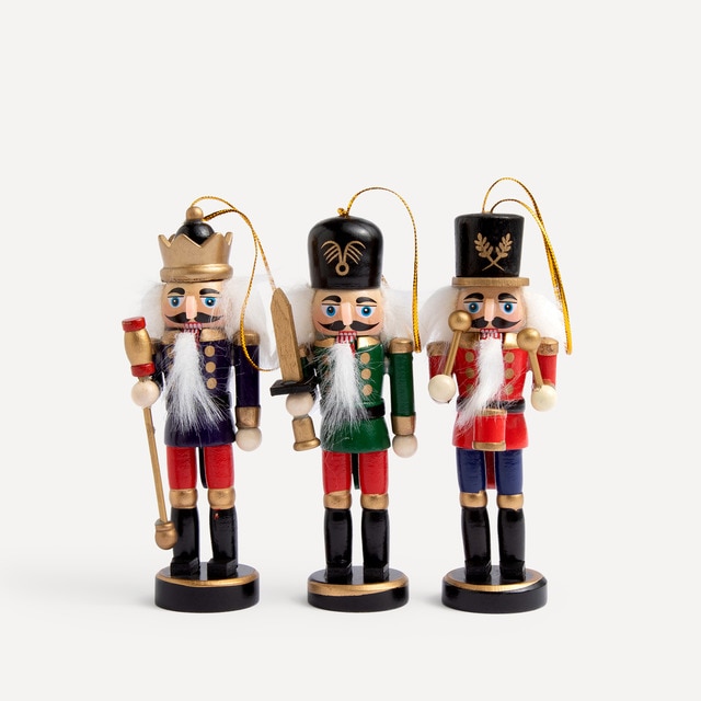 Set 3 colgantes Cascanueces Navidad El Corte Inglés