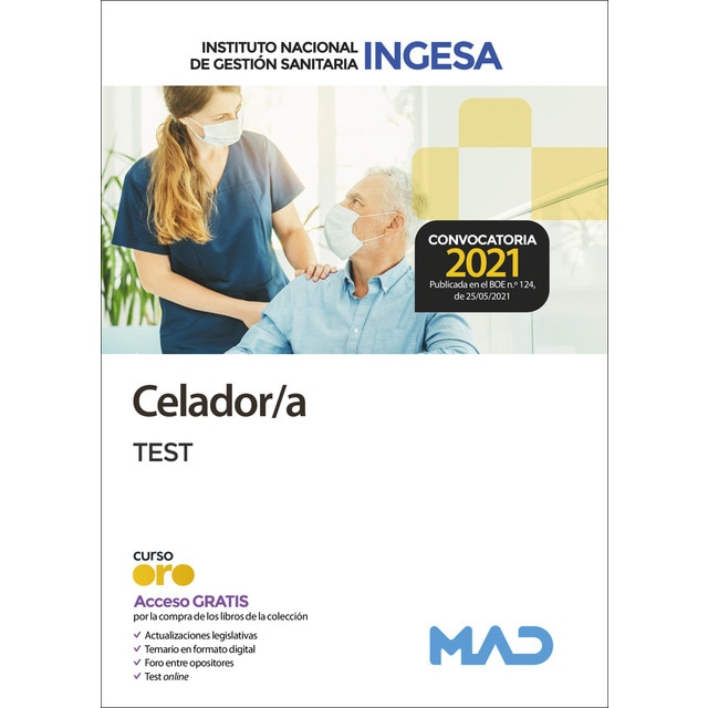 Celador del instituto nacional de gestión sanitaria (ingesa). Test (Tapa blanda)
