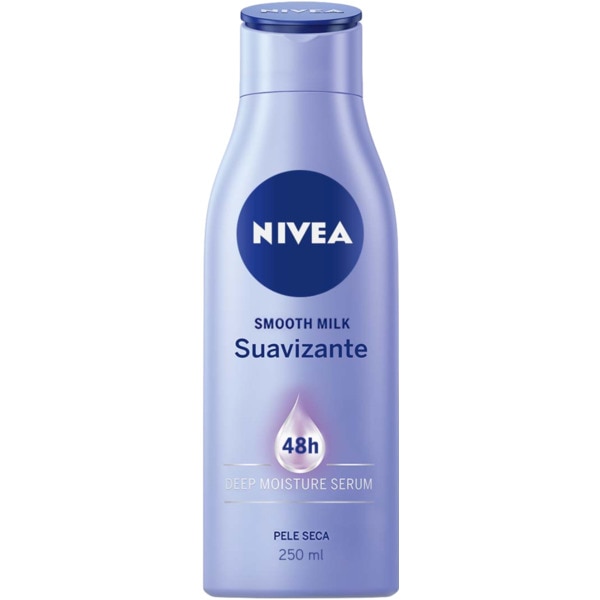 Loção para Corpo Suavizante 48h Pele Seca Smooth Milk embalagem 250 ml