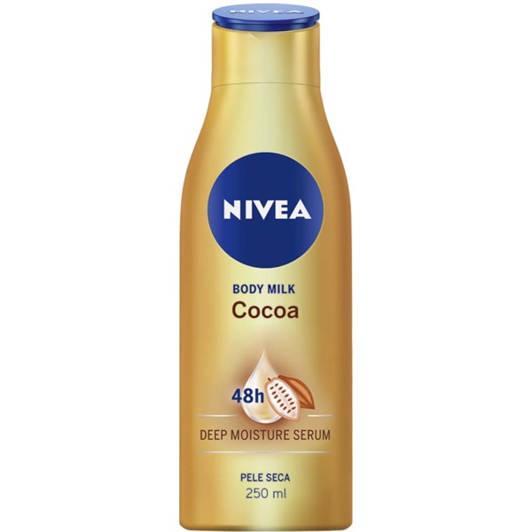 Loção para Corpo Cacau 48h Pele Seca embalagem 250 ml