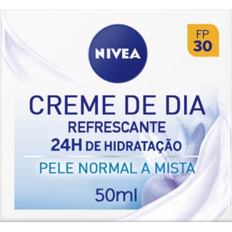 Nivea Creme Hidratante de Pele Normal/Mista FP30 embalagem 50 ml