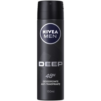 Nivea Men Desodorizante Dry & Clean Spray Deep embalagem 150 ml