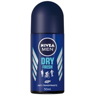 Nivea Men Desodorizante Roll-On Anti-Transpirante Dry Fresh embalagem 50 ml