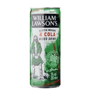 William Lawson's Scotch Whisky & Cola lata 25 cl