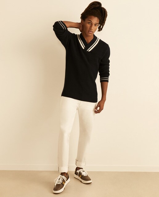 mens skinny fit white chinos