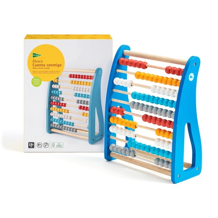 Ábaco de colores de madera sostenible Cuenta conmigo 