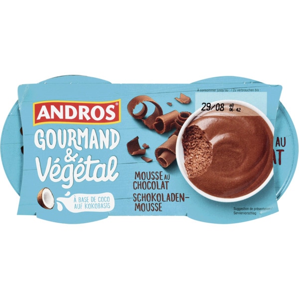 Mousse de Chocolate Pack 2 embalagem 55 g