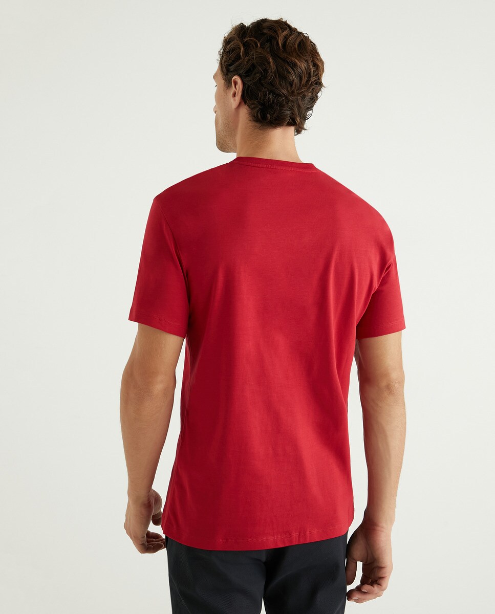 T-shirt vermelha com manga curta Vermelho-7