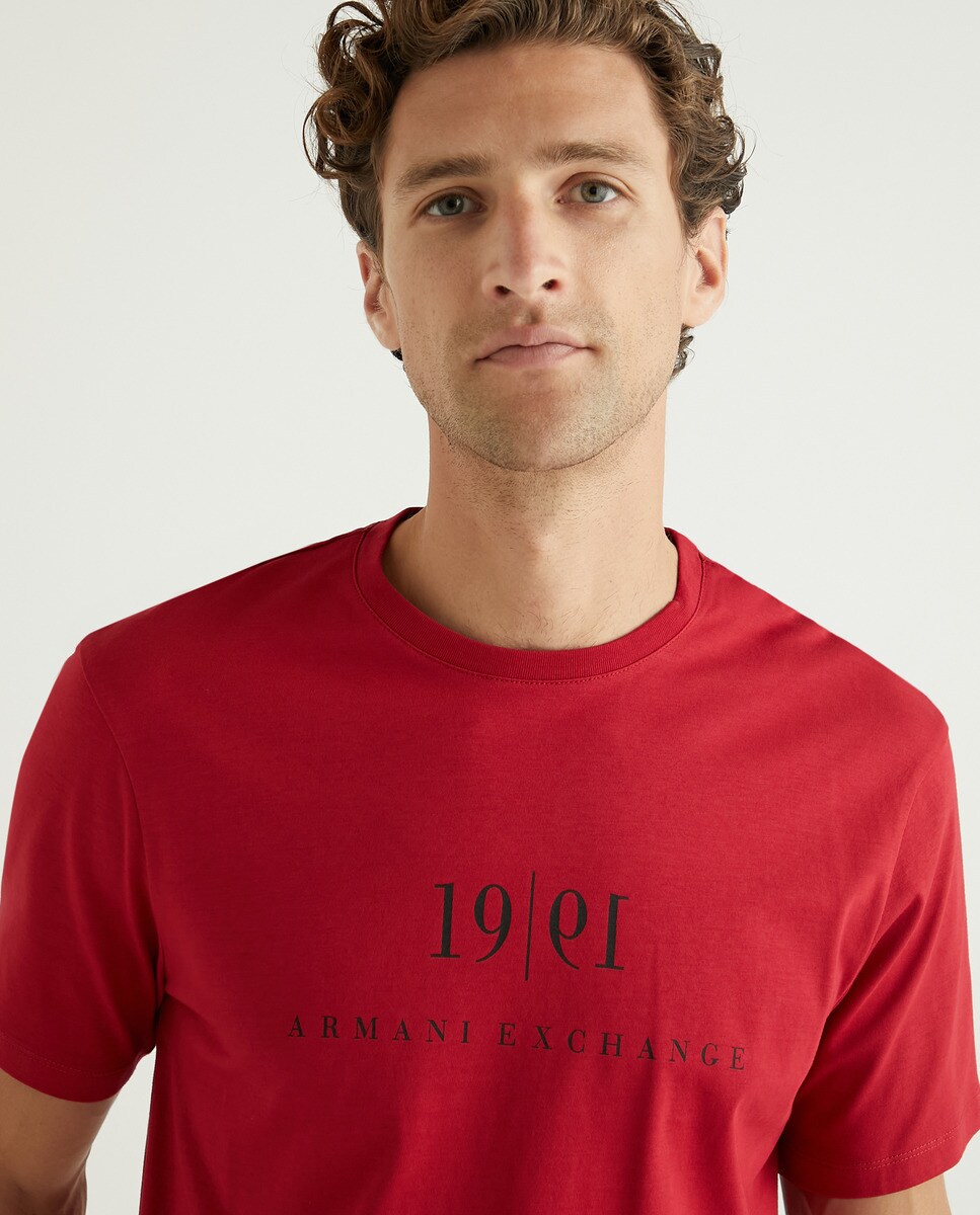 T-shirt vermelha com manga curta Vermelho-3