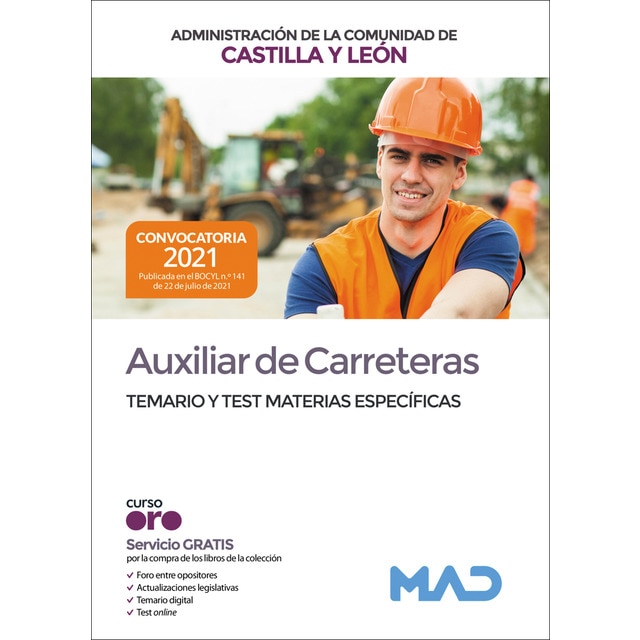 Auxiliar de enfermería de la administración de la comunidad de castilla y león. Test materias específicas