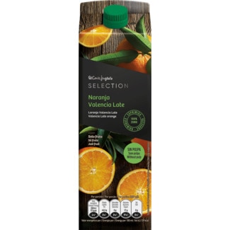 El Corte Inglés Selection Sumo 100% de Laranja de Valencia sem Polpa embalagem 1 L