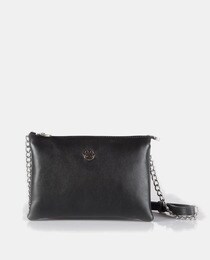 plain black side bag