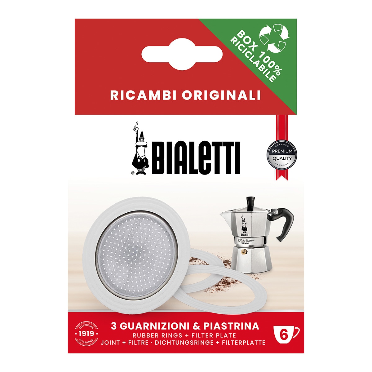Bialetti - Repuesto De 3 Juntas + 1 Filtro Para Cafeteras Moka Express Blanco En Oferta Bialetti - Repuesto De 3 Juntas + 1 Filtro Para Cafeteras Moka Express Bialetti.