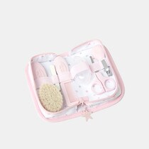 Trousse de toilette Cotton Juice Baby Home set toilette 6 pièces Étoiles rose