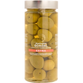 Club del Gourmet Azeitonas Gordal Inteiras Sabor Anchova Calibre 60/70 frasco 345 g