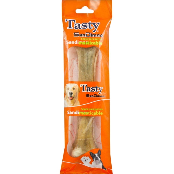 Beef bone with knots for dogs measures 21 cm container 1 each