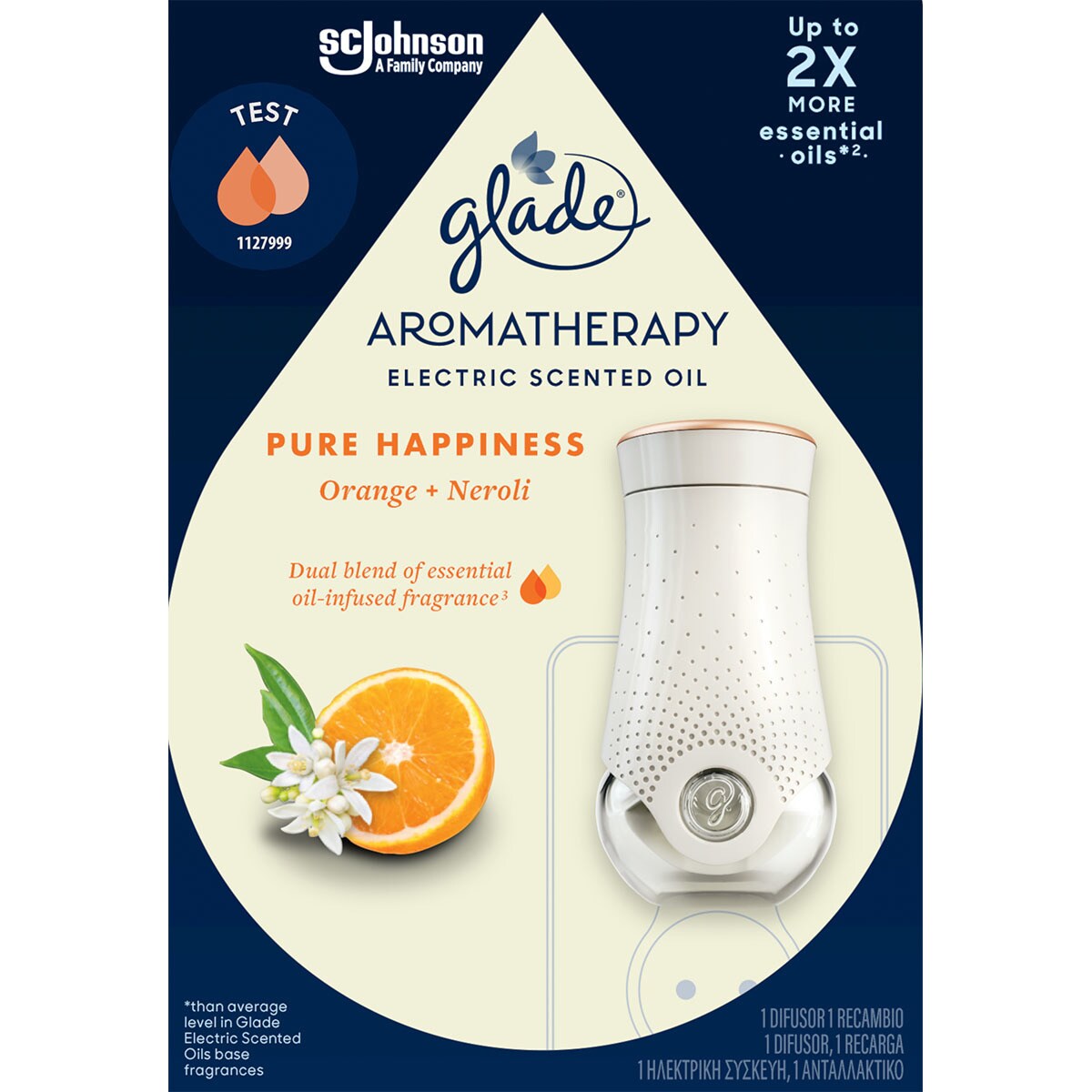 Aromatherapy ambientador automático Pure Happines aroma naranja y