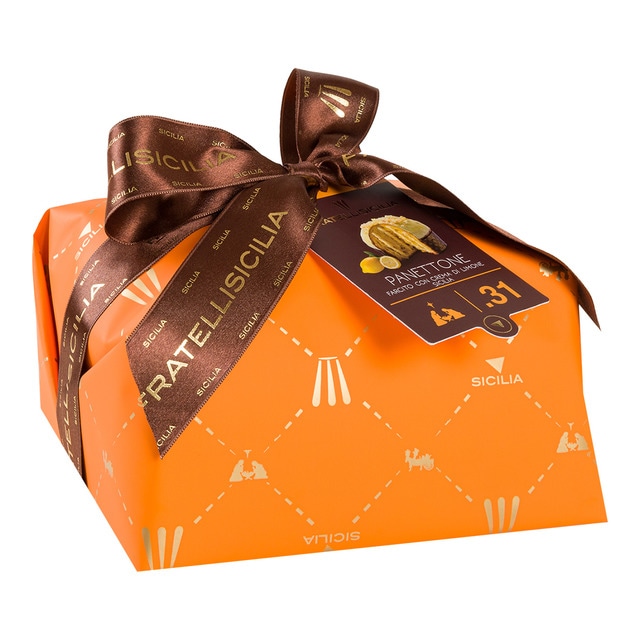 Panettone relleno de crema de limón de Sicilia Fratelli Sicilia