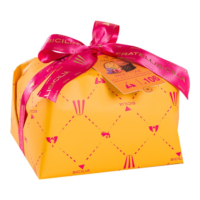 Panettone de melocotón y azafrán Fratelli Sicilia