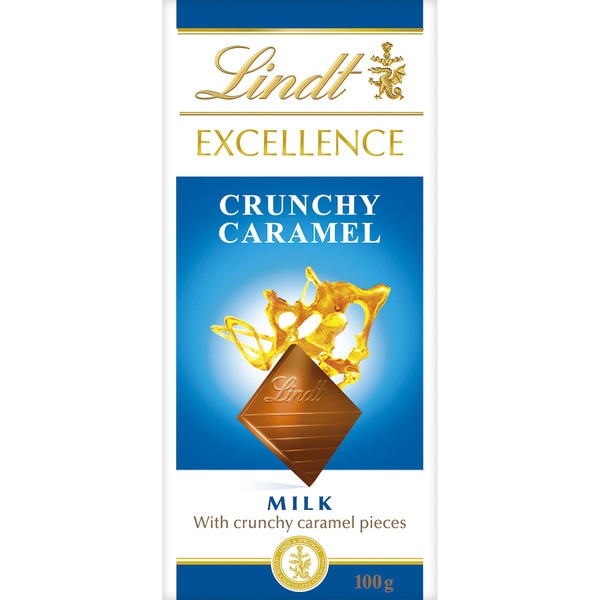 LINDT EXCELLENCE chocolate con leche caramelo y sal marina tableta 100 g