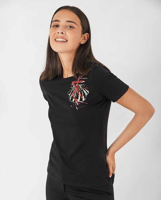 Women's short sleeve T-shirt with 