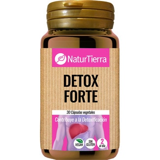 NATURTIERRA Detox Forte helps detoxify, gluten-free container 30 capsules vegetables